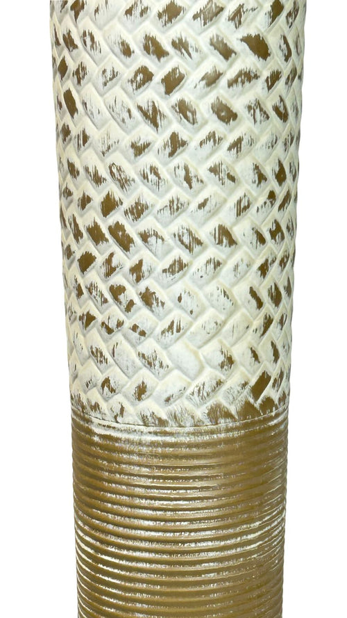 jarron blanco bintas 2 tamaño laton