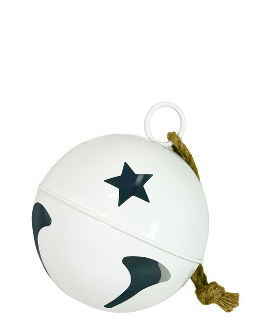 Bola cascabel estrella blanco 30cm