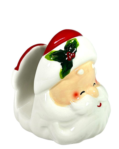 Servilletero de santa en ceramica 10cm