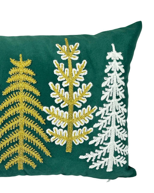 funda cojin velvet arboles 30x50 cm