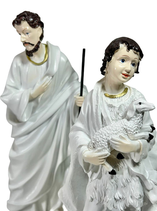 nacimiento grande white belen x 11 pc 30 cm