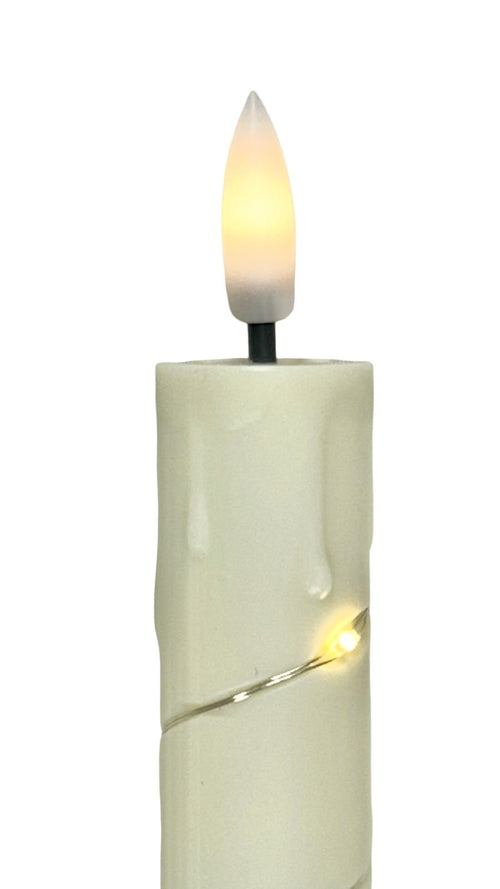 vela grande led alambrito calida 25 cm valor por unidad