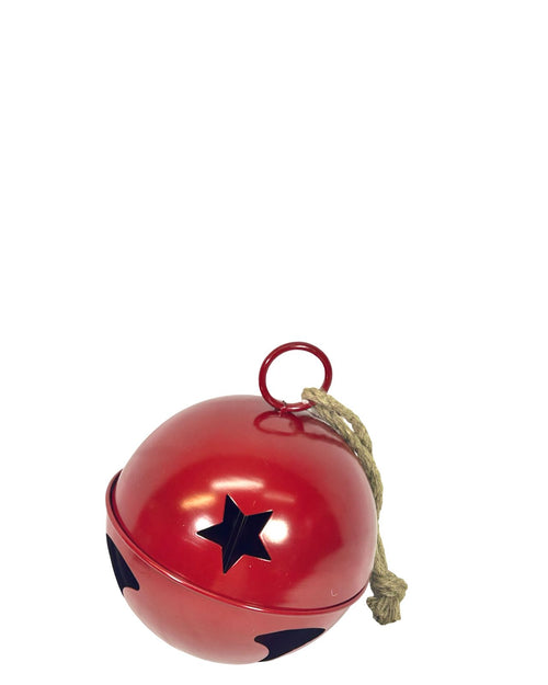 Bola cascabel estrella rojo 20cm