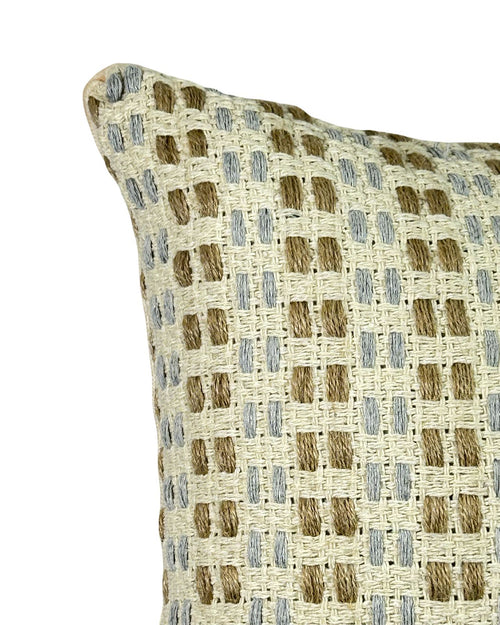 cojin trenzado camel 45x45