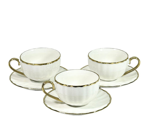 juego de vajilla te blanco french  x 12 pc