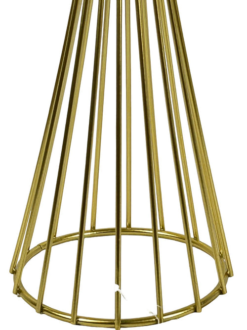 Adorno dorado mediano cristal