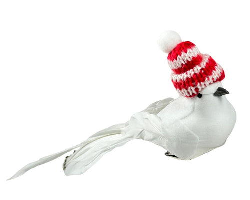 Pajaro white gorrito lana 8x20cm