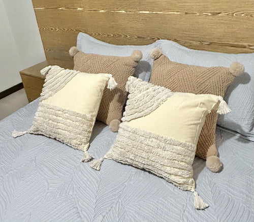 cojin funda arcos turco beige   45x45 (no incluye relleno )