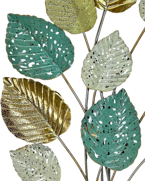 Placa de hojas ramillete green  1metro x 64 cm
