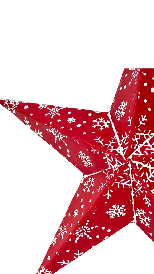 estrella metalica gd doble fase roja 50 cm