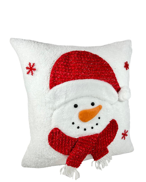 Cojin navideño hombre nieve  45x45 cm  no incluye relleno