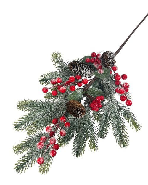 ramo berrys y pino nieve  60x25 cm