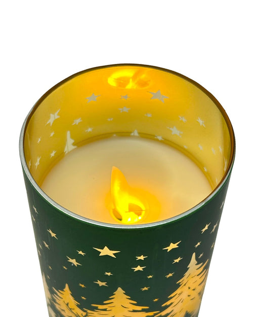 Vela brisero con arbol verde  3 tamaños
