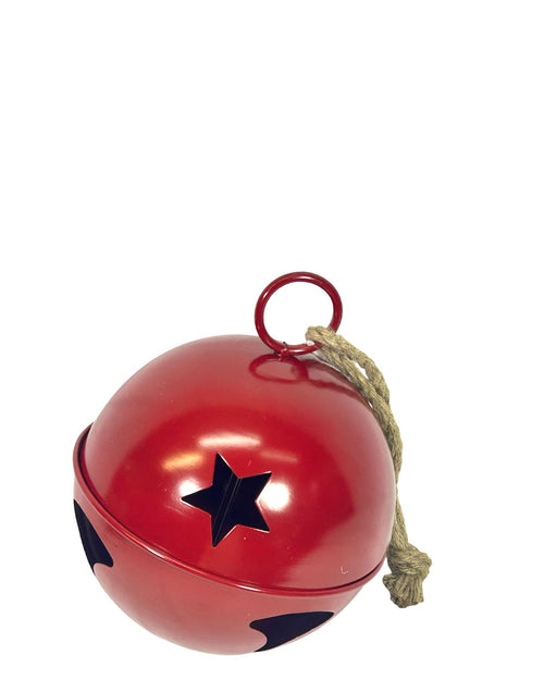 Bola cascabel estrella rojo 25cm