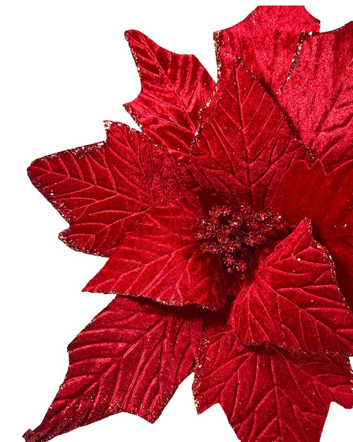 Ponsetia  de navidad con Mirella color roja de 60  de diametro