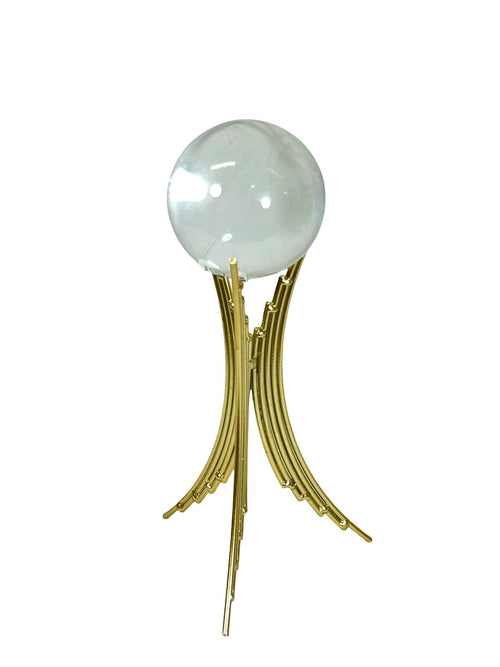 adorno metalico bola cristal lops 21x8cm