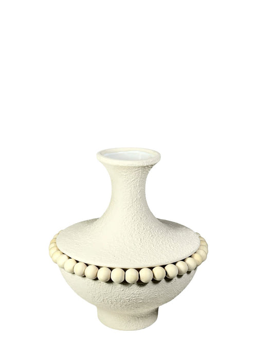 Florero mediano nordic boho en ceramica 18x16 cm
