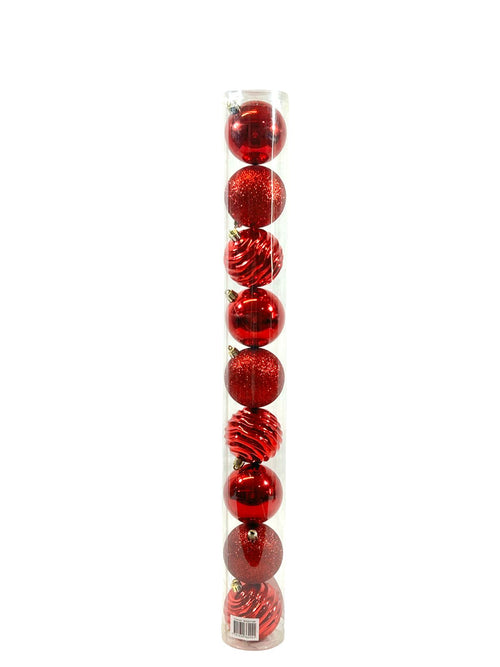 bola roja x 9 unidades