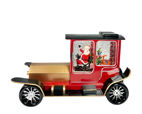 Carro burbuja rojo de santa 16x27 cm