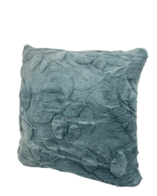 Cojin funda mink hojitas srt 45x45cm ( no incluye relleno)