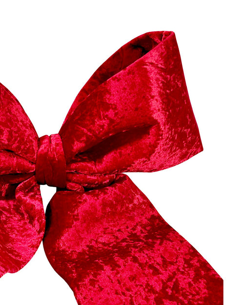 moño rojo navideño 70x77 cm