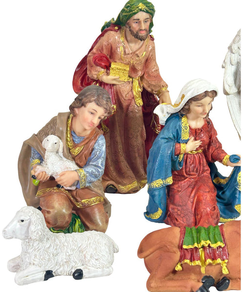 pesebre grande clasic  11 pc 31 cm