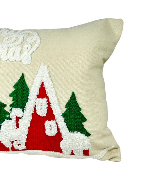 cojin funda chalets beige 2 tamaños no incluye relleno