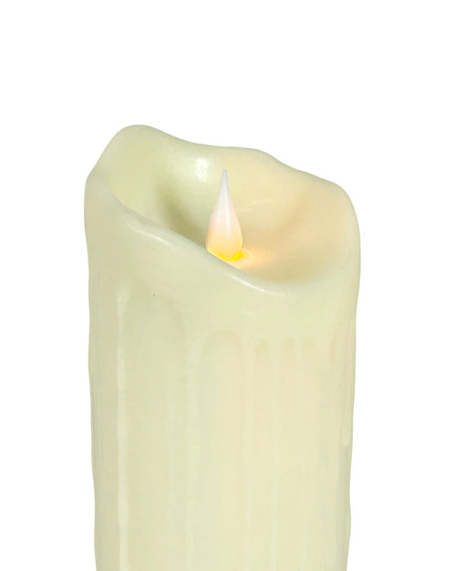 vela calida grande led  ancha 20 cm
