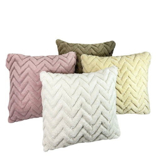 funda de cojin texturizada zig zag 45x45 no incluye relleno