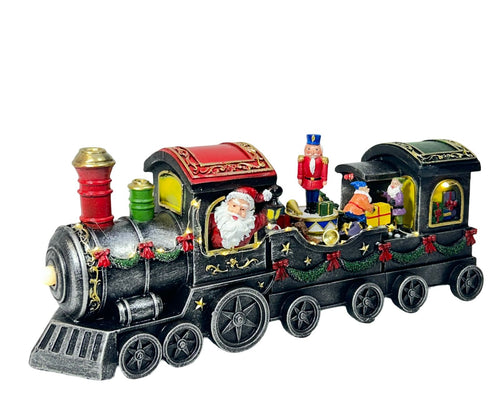 Tren de santa largo en polirecina 40x15cm