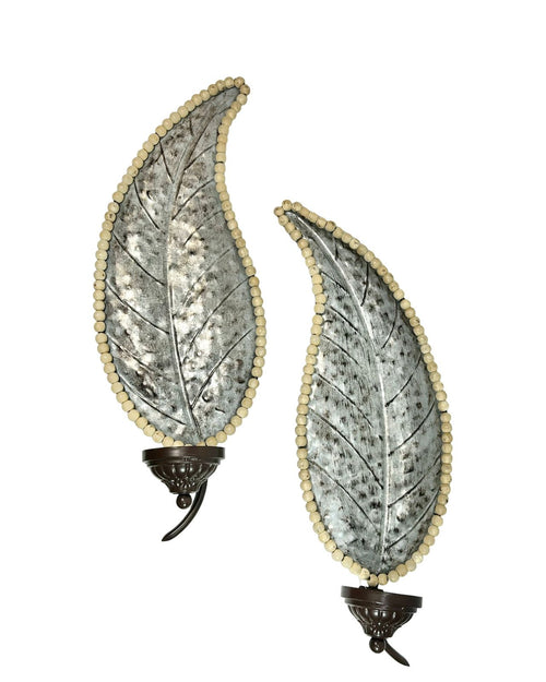 Candelabro de hoja para la pared  60x21 CM ( Individual) no incluye vela