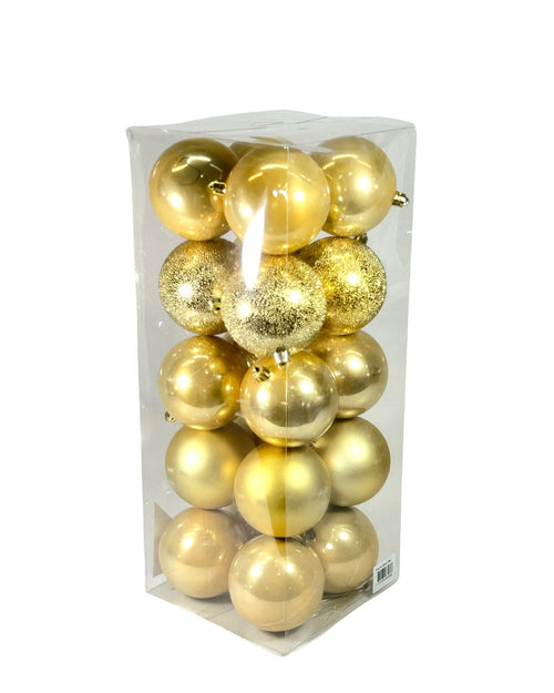 bolas doradas paquete x 20 unidades 8 cm