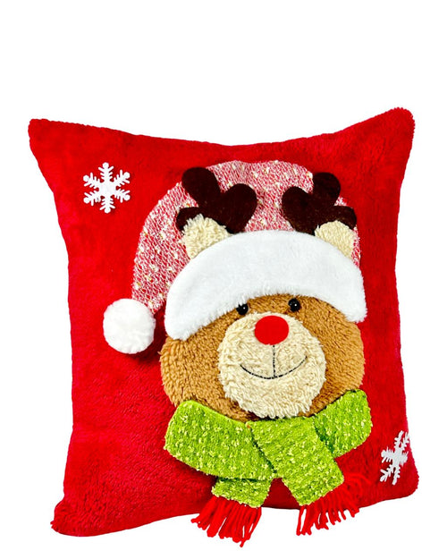 cojin funda oso  rojo felpa 45x45 cm  no incluye el relleno