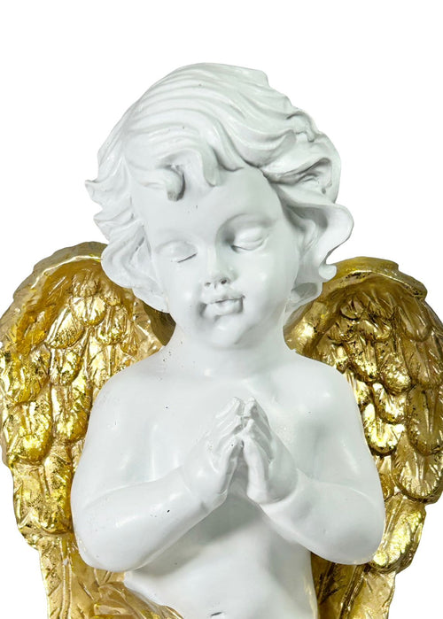 Angel mediano con alas doradas 27 X19 CM