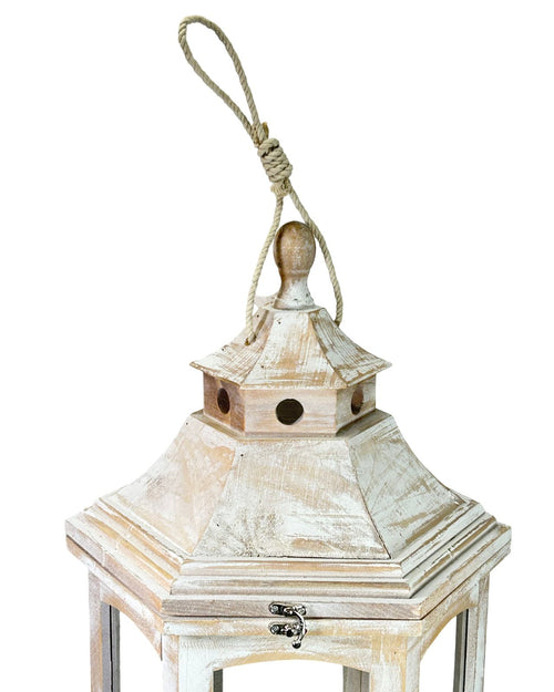 Farol madera indonesia  3 tamaños