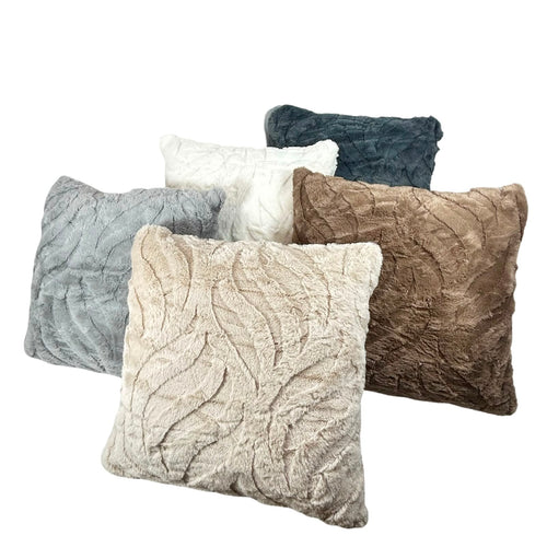 Cojin funda mink ondas srt 45x45cm ( no incluye relleno)