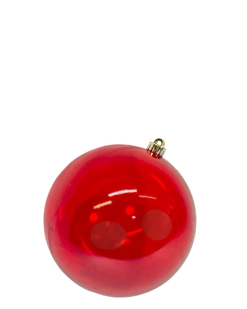 bola grande roja navideña 2 tamaños