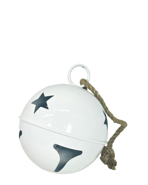 Bola cascabel estrella blanco 25cm