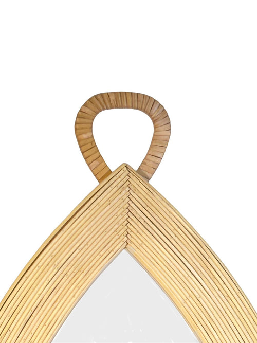 espejo en madera mediano gota 67x40 cm