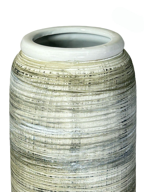 jarron grande ceramica faces 45x15 cm