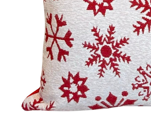 cojin  terciopelo copitos nieve beige   45x45 (no incluye relleno )
