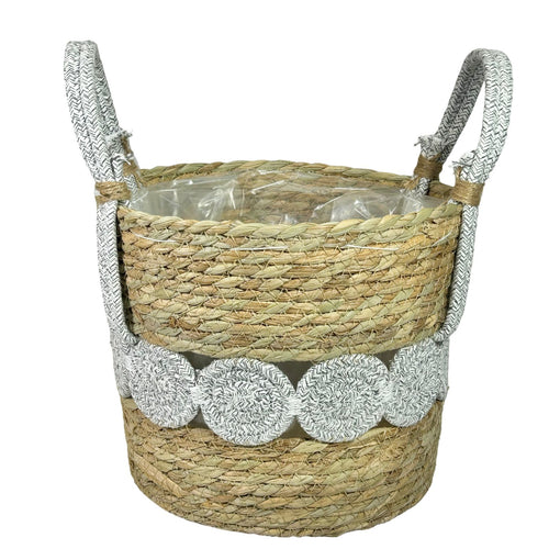 Macetero circles  gray en 4 tamaños