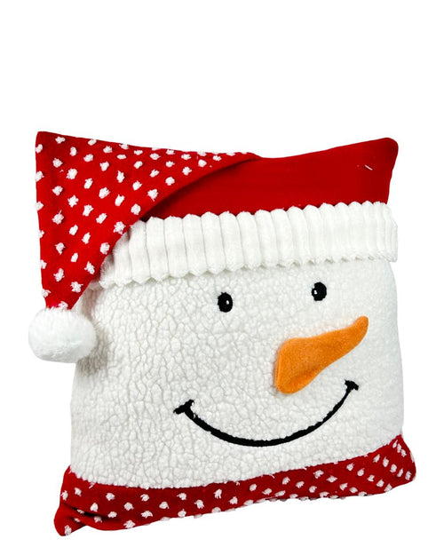 cojin funda hombre nieve gorro  premium 45x45  cm no incluye relleno