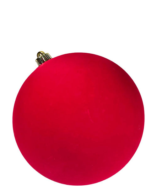 bola x 1 unidad gamusa  roja 20 cm