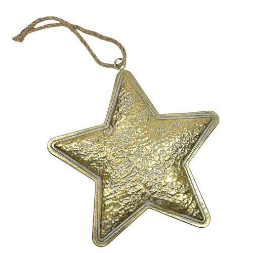 Estrella Metal Repujada Gde 33x33