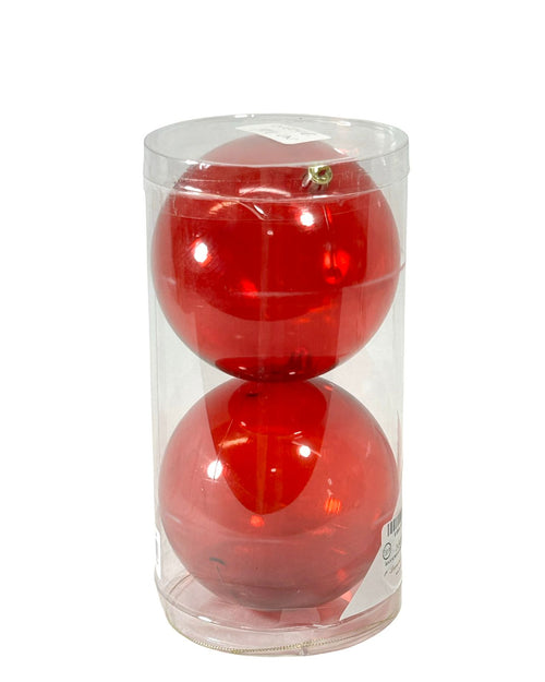 bola x2 unidades roja 12 cm