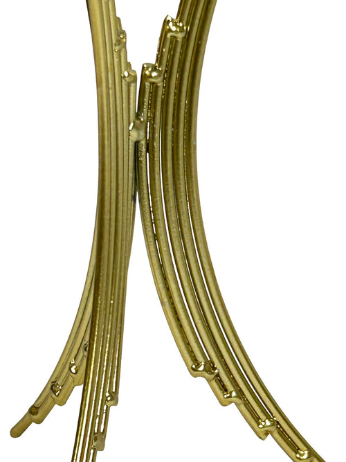 adorno metalico bola cristal lops 27x9 cm