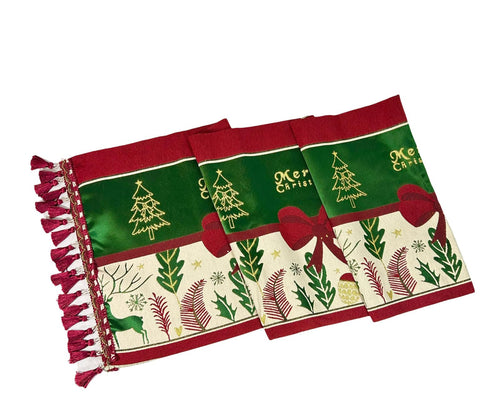 camino de mesa renos green  36x180