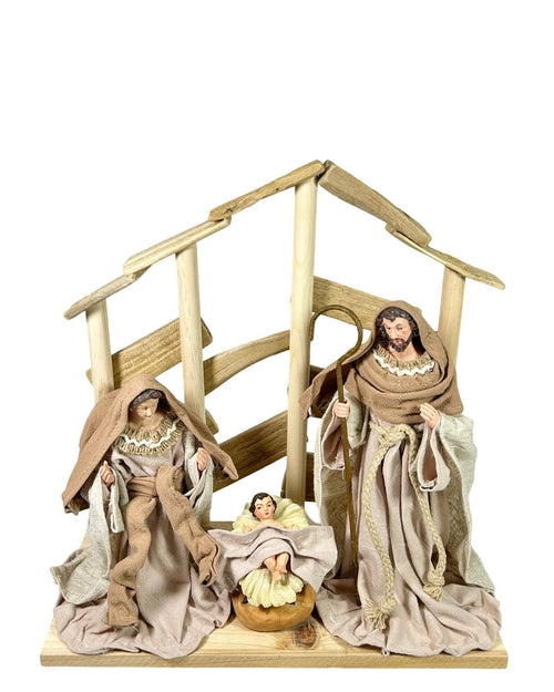 navidad choza grande 31x32 cm