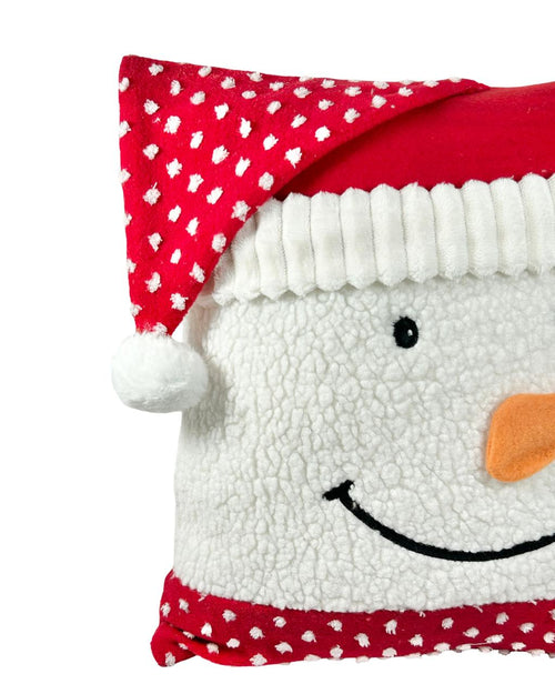 cojin funda hombre nieve gorro  premium 45x45  cm no incluye relleno